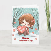 Essen im Herzen von Be Mine Karte (Vorderseite)