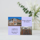 Essen im historischen St. Charles Postkarte (Stehend Vorderseite)