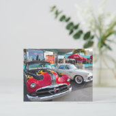 Essen in den 50er Jahren bei Mel's Diner Postkarte (Stehend Vorderseite)