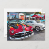 Essen in den 50er Jahren bei Mel's Diner Postkarte (Vorne/Hinten)