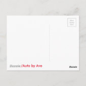 Essen in den 50er Jahren bei Mel's Diner Postkarte (Rückseite)