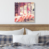 Essen in Paris Al Fresco Leinwanddruck (Insitu (Schlafzimmer))