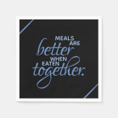 Essen ist besser, wenn man zusammen isst serviette (Vorderseite)