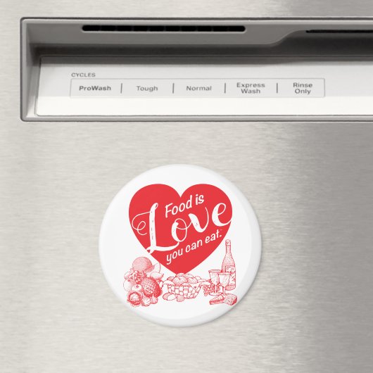 Essen ist Liebe, die Sie essen können Magnet-Amore Magnet (In Situ (Geschirrspüler))