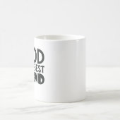 Essen ist mein bester Freund Kaffeetasse (Mittel)