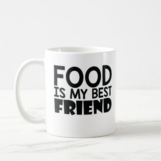 Essen ist mein bester Freund Kaffeetasse (Links)