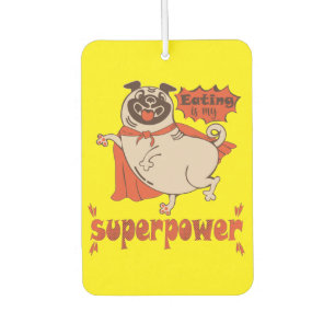 Essen ist mein überragender Rotkleid Mops Comic St Autolufterfrischer
