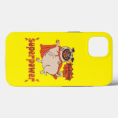 Essen ist mein überragender Rotkleid Mops Comic St Case-Mate iPhone Hülle (Rückseite (Horizontal))