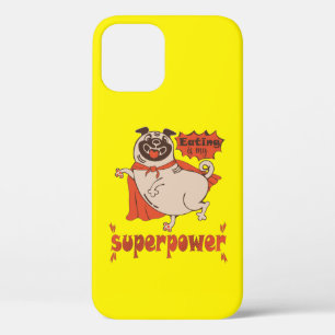 Essen ist mein überragender Rotkleid Mops Comic St Case-Mate iPhone Hülle