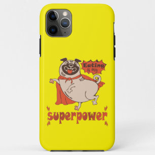 Essen ist mein überragender Rotkleid Mops Comic St Case-Mate iPhone Hülle