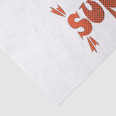 Essen ist mein überragender Rotkleid Mops Comic St Seidenpapier (Detail)