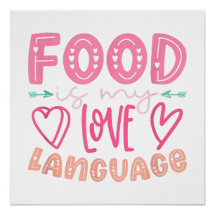 Essen ist meine Liebe - Retro-Food-Lover-Koch C Poster