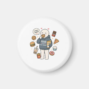Essen ist meine Liebessprache Lustiges Foodie-Meme Magnet
