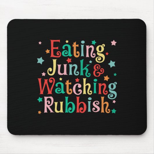 Essen Junk Weihnachtsessen und Schmutz-Weihnachten Mousepad (Vorne)