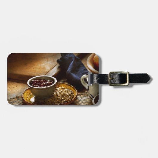 Essen - Kaffee - frisch geröstet Gepäckanhänger (Vorderseite horizontal)