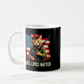 Essen Katzen Leben Problem Funny Donald Trump 2024 Kaffeetasse (Links)
