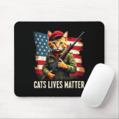 Essen Katzen Leben Problem Funny Donald Trump 2024 Mousepad (Mit Mouse)