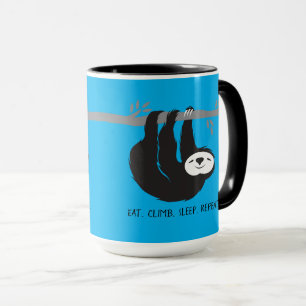 Essen. Klettern. Schlafen. Wieder von vorne. Tasse