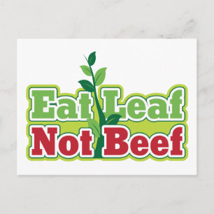Essen Leaf Not Beef Postkarte