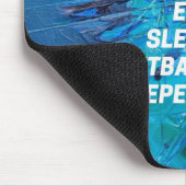 Essen. Lebe Basketball. Wiederhole. Mousepad (Ecke)
