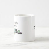 Essen, lesen, Buch wiederholen Kaffeetasse (Mittel)