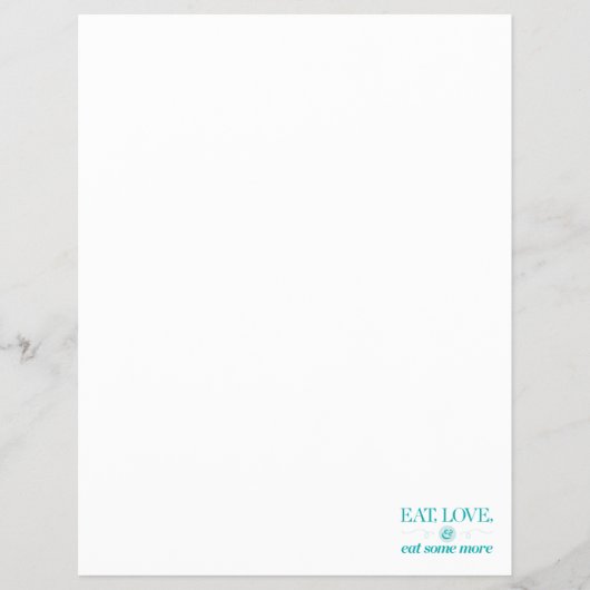 Essen, Liebe und essen Sie noch etwas mehr Flyer (Vorne)