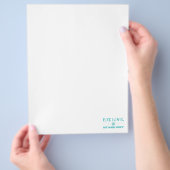 Essen, Liebe und essen Sie noch etwas mehr Flyer (Hand)