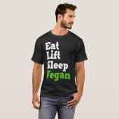 Essen Lift Schlaf Vegan Veganismus Pflanze Bio bas T-Shirt (Vorne ganz)