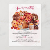 Essen Lover, Dessert Lover Party Einladung Postkarte (Vorderseite)