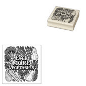 Essen mehr Gemüse Gärtner Kunst Gummistempel (Stempel)