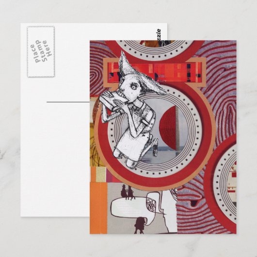 Essen meine Worte Postkarte (Vorne/Hinten)