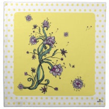 Essen Napkins Florissima Light Yellow