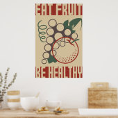 Essen Obst gesund sein Poster (Küche)