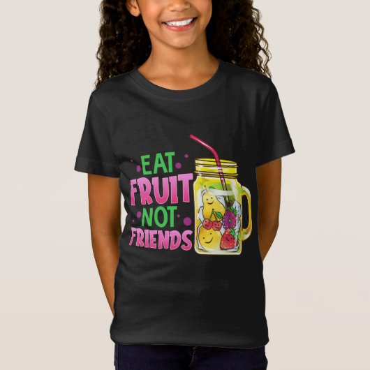 Essen Obst nicht Freunde Vegane Fruchtcocktails Ge T-Shirt (Vorderseite)