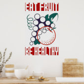 Essen Obst sein gesundes Poster (Küche)
