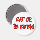 Essen oder essen magnet (Vorderseite/Rückseite)