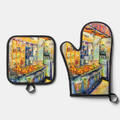 Essen Ofenhandschuh & Topflappen-Set (Vorderseite)