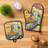 Essen Ofenhandschuh & Topflappen-Set (Oben Unten)