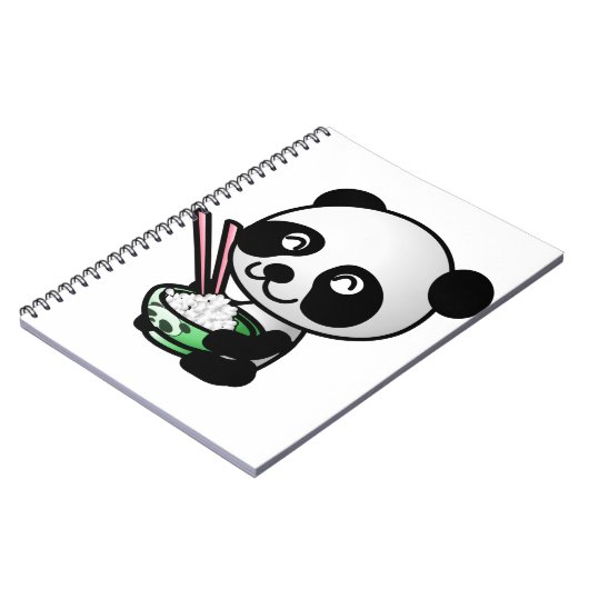 Essen Panda Notizblock (Linke Seite)