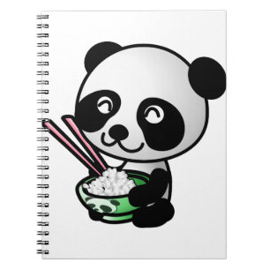 Essen Panda Notizblock