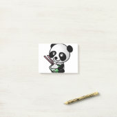 Essen Panda Post-it Klebezettel (Auf Schreibtisch)
