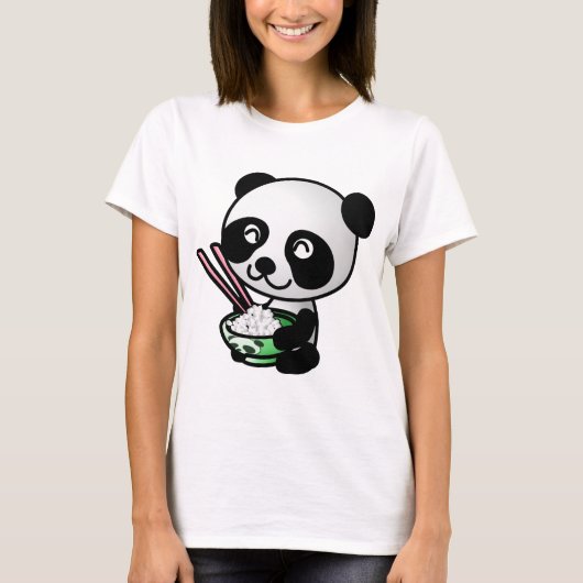 Essen Panda T-Shirt (Vorderseite)