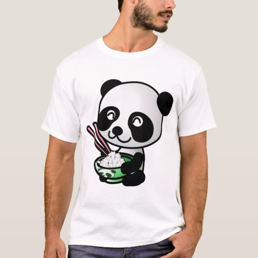 Essen Panda T-Shirt (Vorderseite)