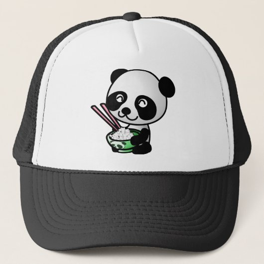 Essen Panda Truckerkappe (Vorderseite)