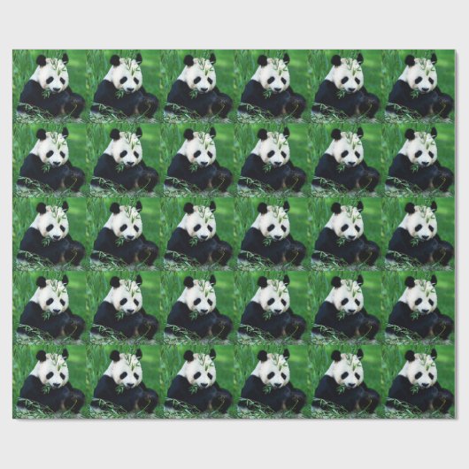 Essen Panda Weihnachtswrapping Paper Geschenkpapier (Flach)