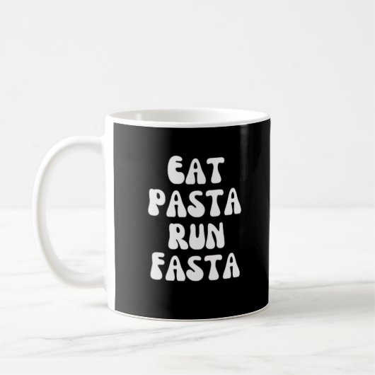 Essen Pasta Run Fasta Kaffeetasse (Links)