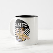 Essen Pasta Run Fasta Zweifarbige Tasse (Vorderseite Links)