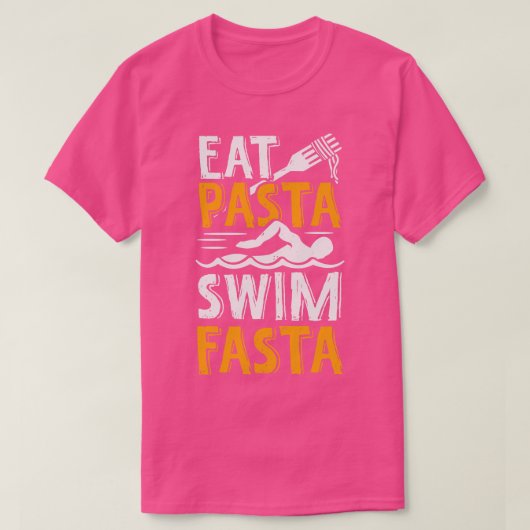 Essen Pasta schwimmen Fasta schwimmen Baden Gesche T-Shirt (Design vorne)