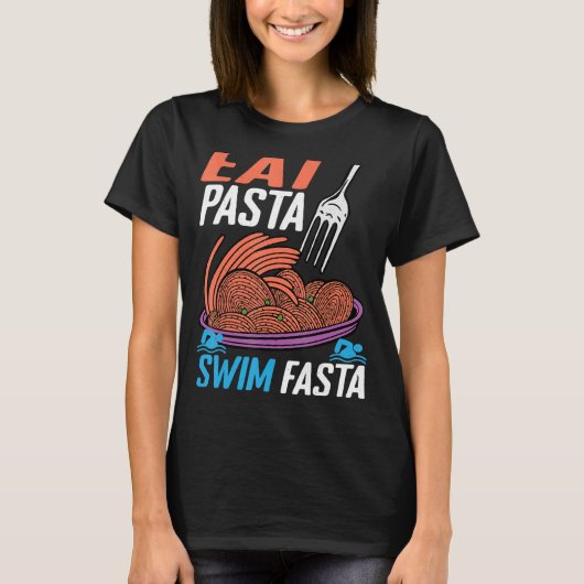 Essen Pasta Swim Fasta T-Shirt (Vorderseite)