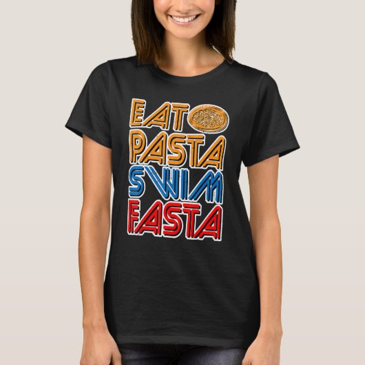 Essen Pasta Swim Fasta T-Shirt (Vorderseite)